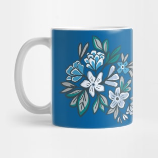 Boho flower garden at midnight Mug